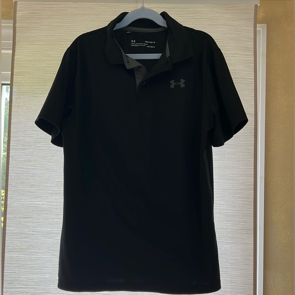 Under Armour Black and Gray HeatGear Top